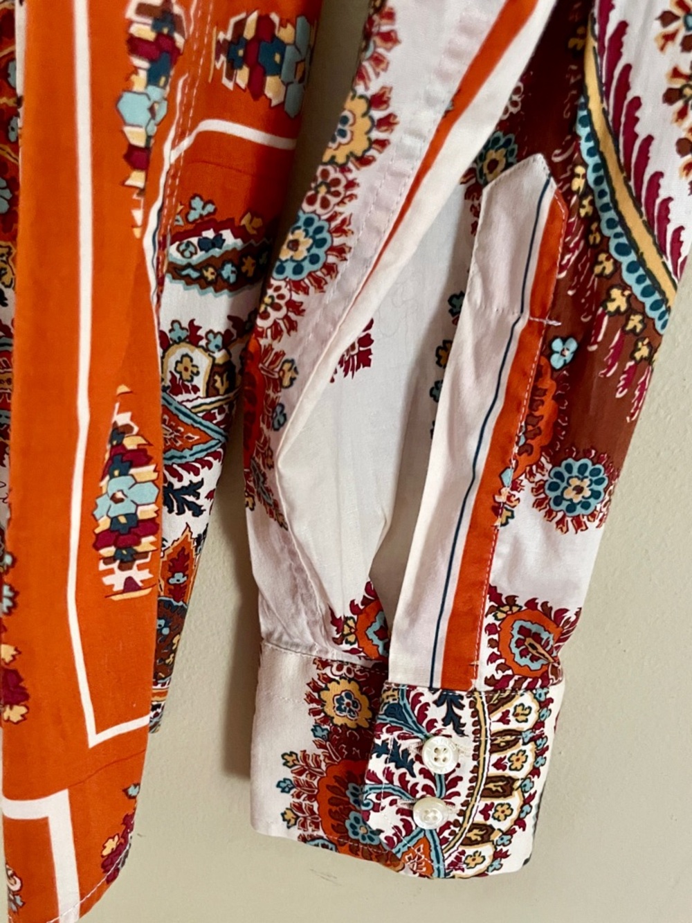 Etro | Paisley Print Button Up Blouse / Shirt, Sz 48 IT ♥ EUC - Picture 5 of 9